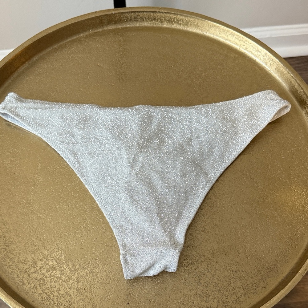 HVN Shimmering Silver Bikini Bottom - Picture 4 of 5